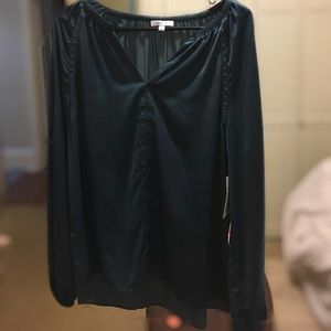 Teal Shirt with Bronze Details NWT